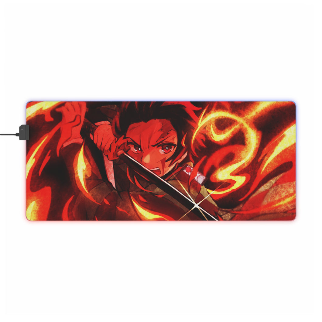 Tanjiro Kamado RGB LED Mouse Pad (Desk Mat)