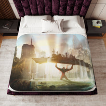 Load image into Gallery viewer, Anime Neon Genesis Evangelion Sherpa Blanket
