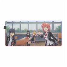 Load image into Gallery viewer, My Teen Romantic Comedy SNAFU Hachiman Hikigaya, Yukino Yukinoshita, Yui Yuigahama RGB LED Mouse Pad (Desk Mat)
