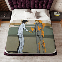 Load image into Gallery viewer, Death Note Light Yagami Sherpa Blanket

