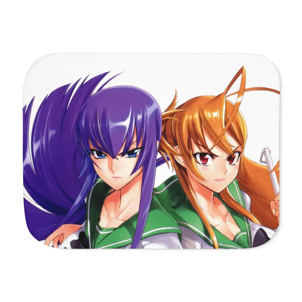 Highschool Of The Dead Sherpa Blanket