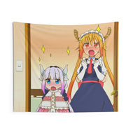 Miss Kobayashi's Dragon Maid Kanna Kamui, Kobayashi San Chi No Maid Dragon, Tohru Indoor Wall Tapestry
