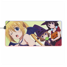 Load image into Gallery viewer, Blend S Maika Sakuranomiya, Kaho Hinata, Mafuyu Hoshikawa RGB LED Mouse Pad (Desk Mat)
