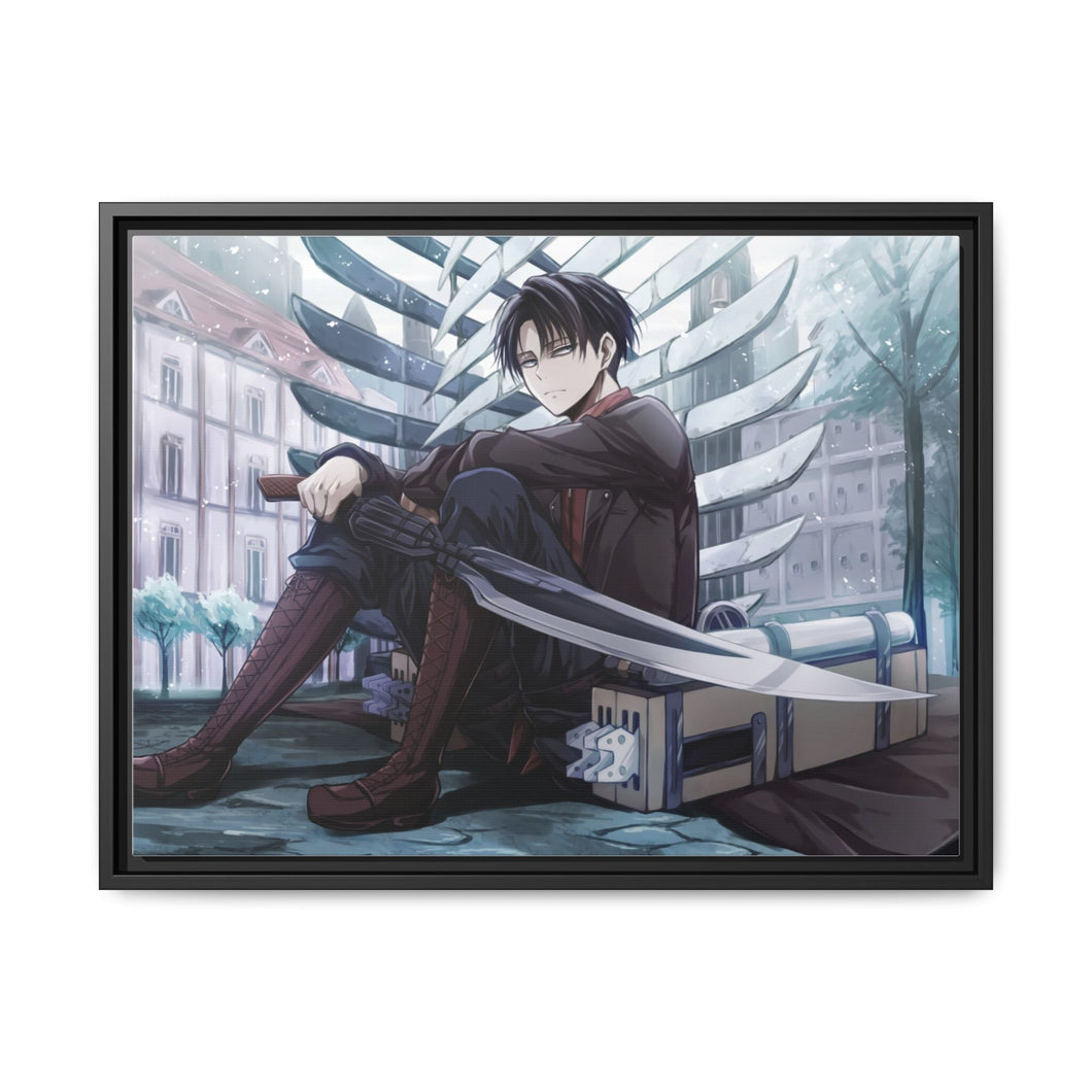 Anime Attack On Titan Canvas Framed Art Print