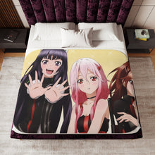 Load image into Gallery viewer, Guilty Crown Inori Yuzuriha, Ayase Shinomiya, Tsugumi Sherpa Blanket

