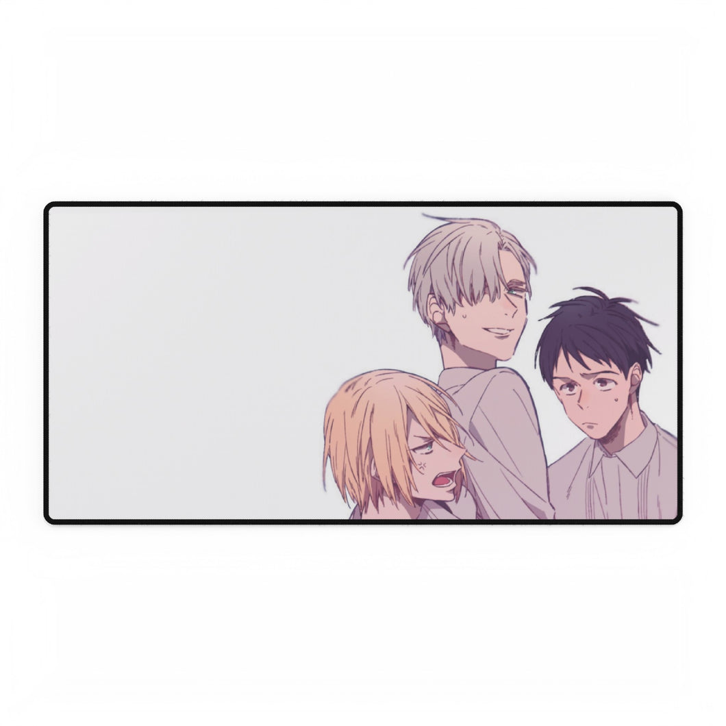 Yuri!!! On Ice Victor Nikiforov, Yuri Plisetsky, Yuuri Katsuki Mouse Pad (Desk Mat)