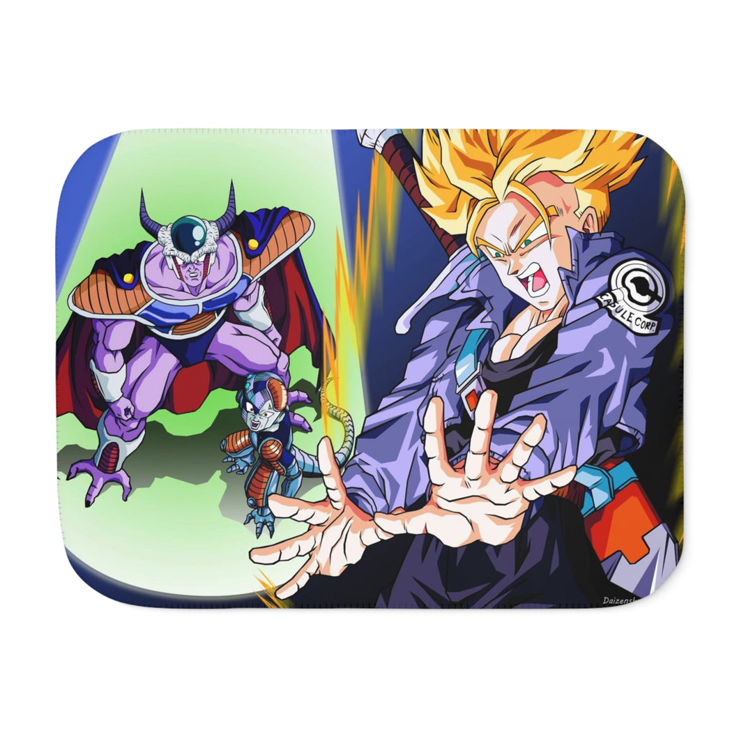 The end of Frieza Sherpa Blanket