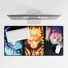Load image into Gallery viewer, Team 7: Sasuke, Naruto and Sakura Mouse Pad (Desk Mat)
