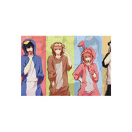 Gintama Gintoki Sakata, Kagura, Toushirou Hijikata, Okita Sougo Rug