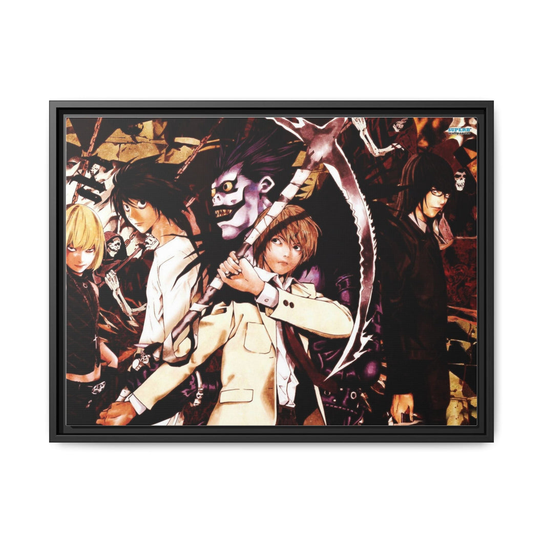 Anime Death Note Canvas Framed Art Print