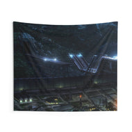 Trainfort Station Indoor Wall Tapestry