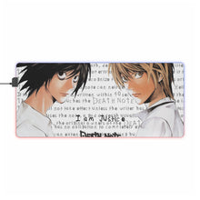 Load image into Gallery viewer, Anime Death Note RGB LED Mouse Pad (Desk Mat)
