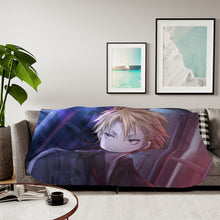 Load image into Gallery viewer, Shuusei Kagari   Smile Sherpa Blanket
