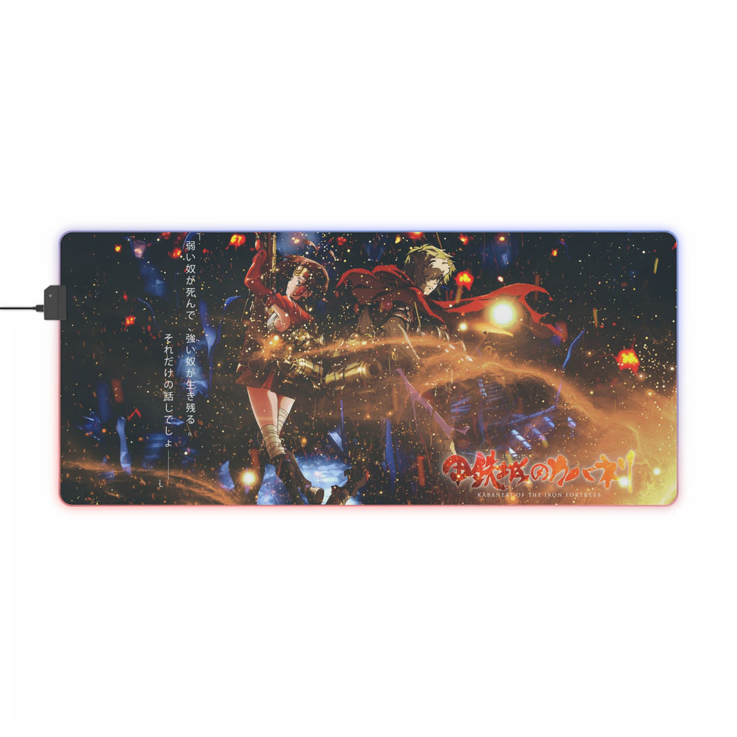 Kabaneri Of The Iron Fortress RGB LED Mouse Pad (Desk Mat)