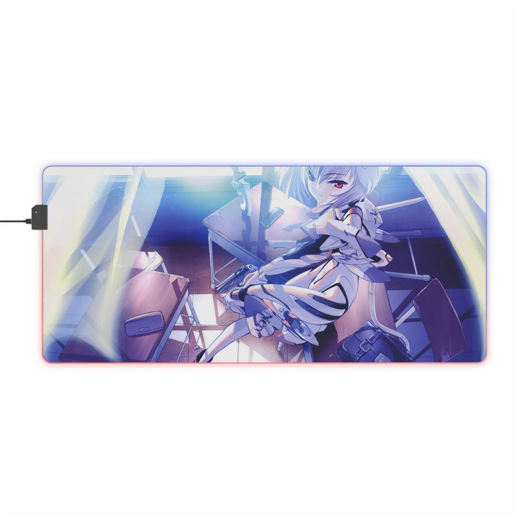 Neon Genesis Evangelion Rei Ayanami RGB LED Mouse Pad (Desk Mat)