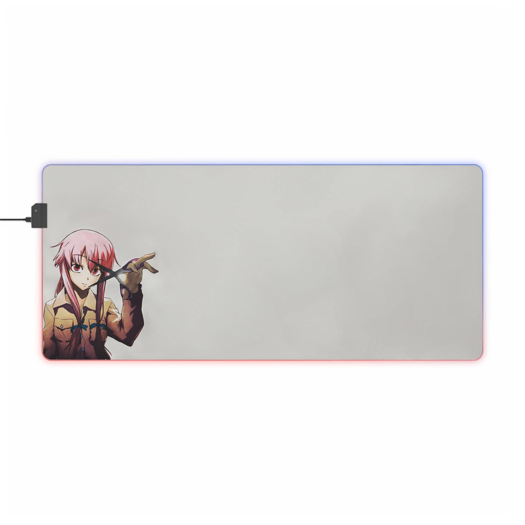 Mirai Nikki Yuno Gasai RGB LED Mouse Pad (Desk Mat)