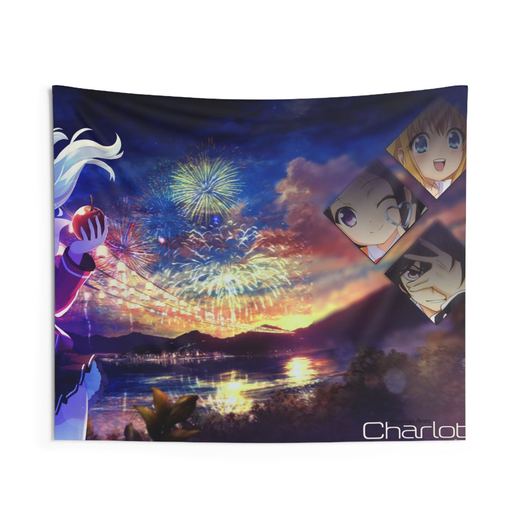 Nao Tomori holding a apple Indoor Wall Tapestry