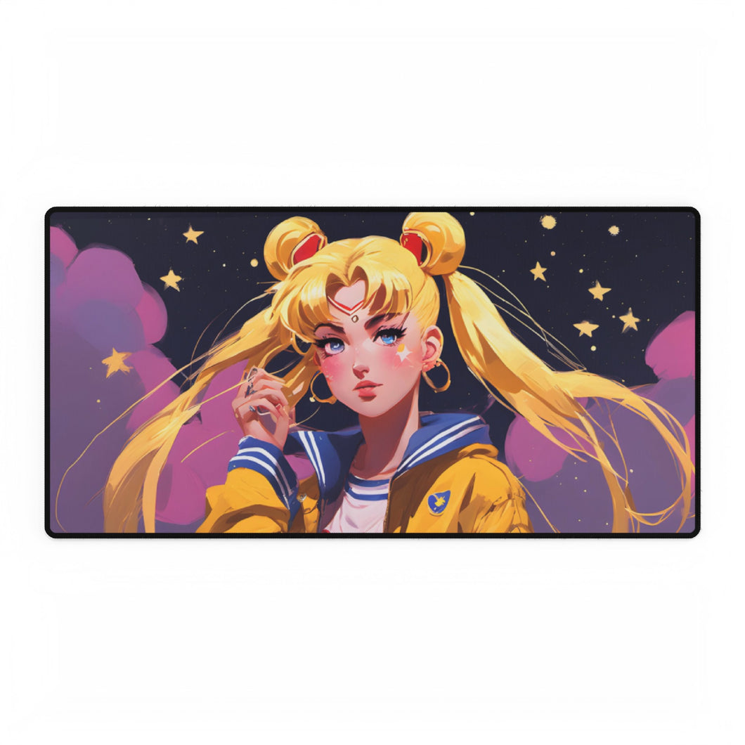 Usagi Tsukino,Realistic,Cute,Colorful,Oil Painting,AI Art,HD Mouse Pad (Desk Mat)
