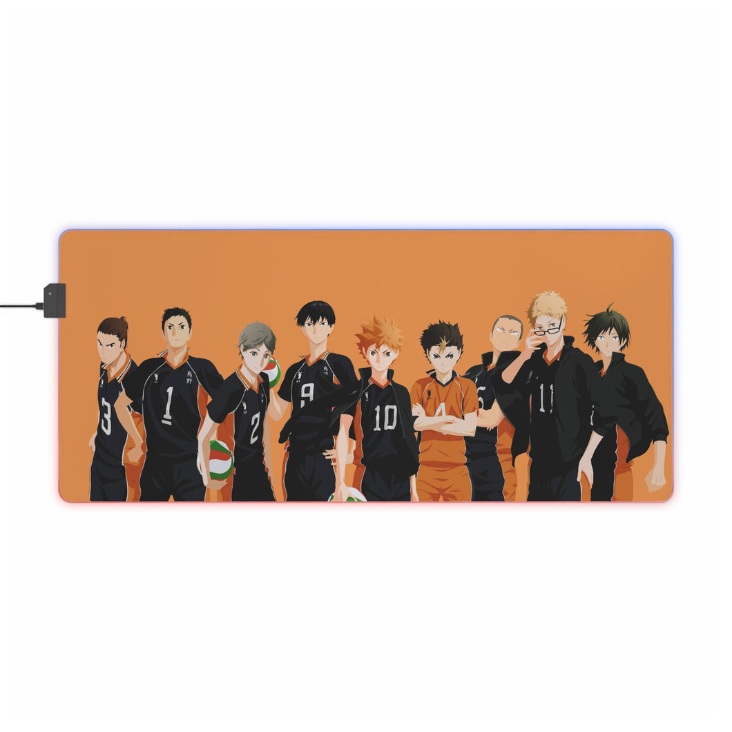 Haikyuu!! - Karasuno Team RGB LED Mouse Pad (Desk Mat)