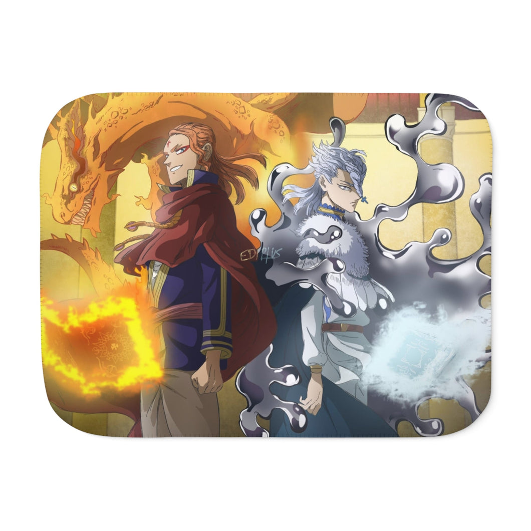 Black Clover Sherpa Blanket