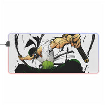 Load image into Gallery viewer, One Piece Roronoa Zoro RGB LED Mouse Pad (Desk Mat)
