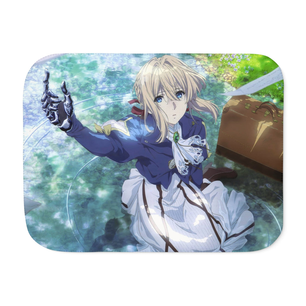 Violet Evergarden Sherpa Blanket
