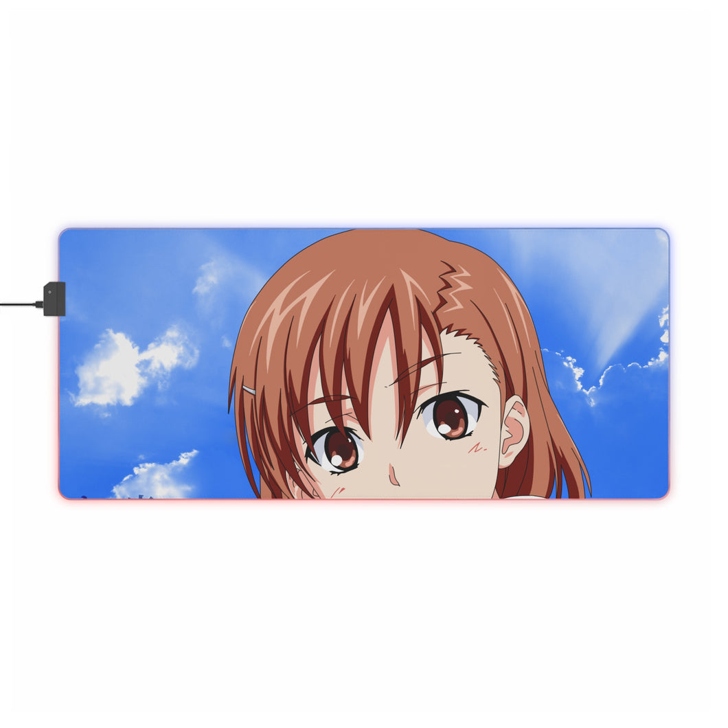 A Certain Magical Index Mikoto Misaka RGB LED Mouse Pad (Desk Mat)