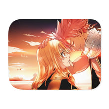 Load image into Gallery viewer, Natsu and Lucy (Fairy Tail) Sherpa Blanket
