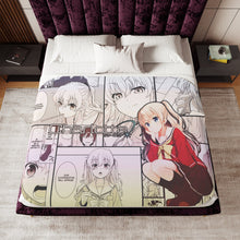 Load image into Gallery viewer, Nao Tomori Manga style Sherpa Blanket

