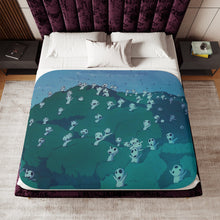 Load image into Gallery viewer, Anime Princess Mononoker Sherpa Blanket
