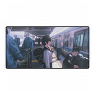 Medical Emergency at the Train Station Mouse Pad (Desk Mat)
