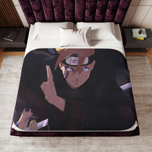 Load image into Gallery viewer, Boruto Uzamaki Sherpa Blanket
