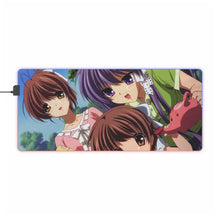 Load image into Gallery viewer, Clannad Nagisa Furukawa, Kyou Fujibayashi RGB LED Mouse Pad (Desk Mat)
