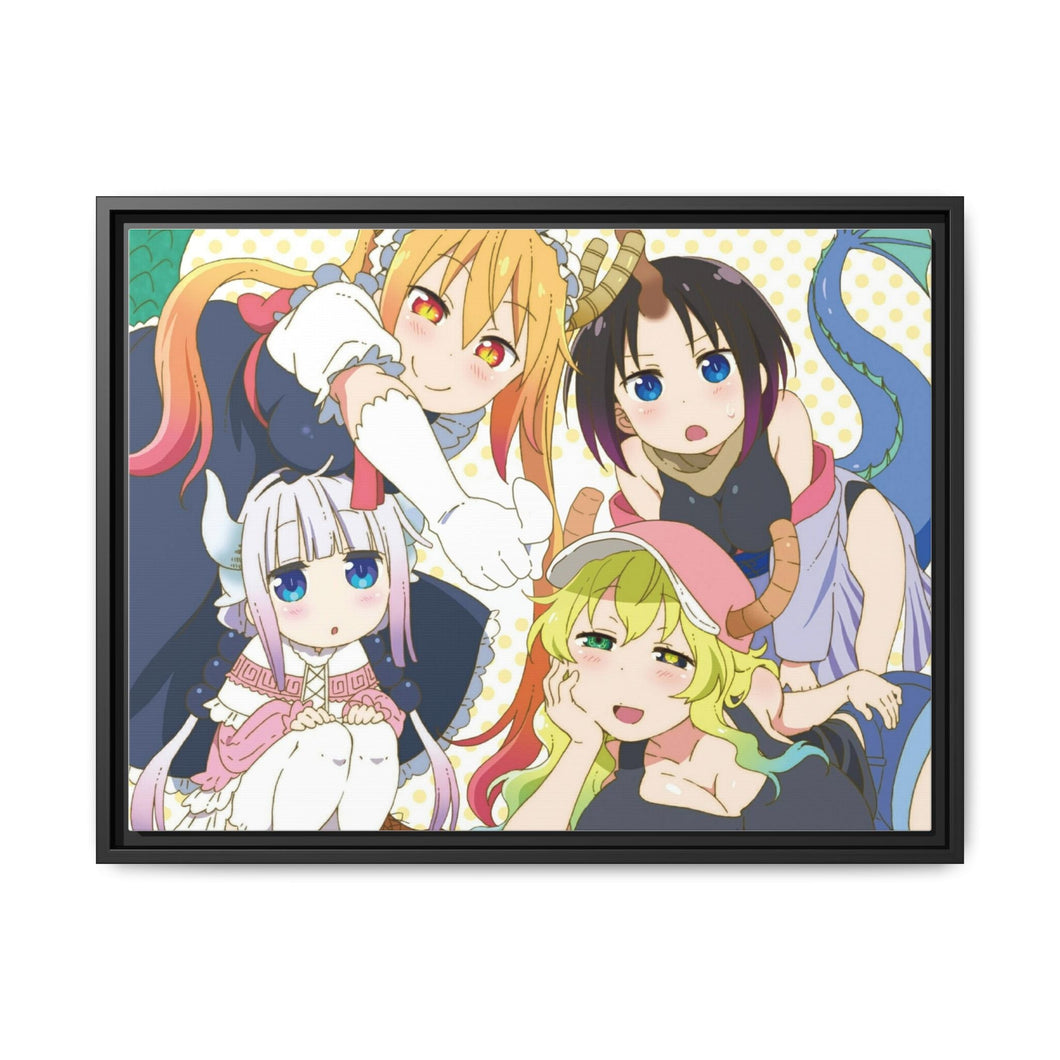 Miss Kobayashi's Dragon Maid Canvas Framed Art Print