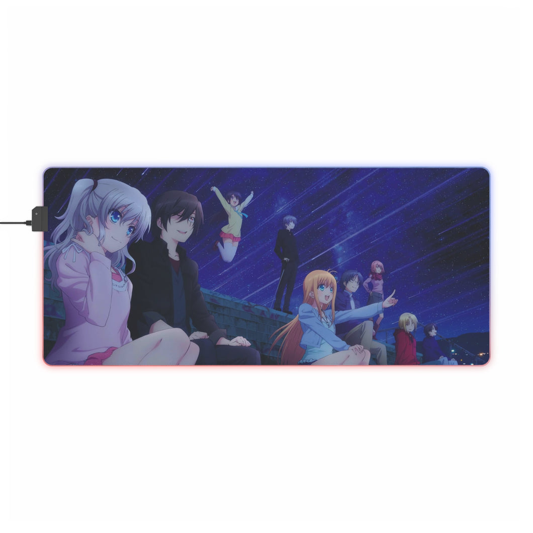 Charlotte Nao Tomori, Ayumi Otosaka, Joujirou Takajou RGB LED Mouse Pad (Desk Mat)