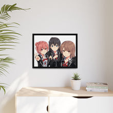 Load image into Gallery viewer, My Teen Romantic Comedy SNAFU Yukino Yukinoshita, Yui Yuigahama Canvas Framed Art Print
