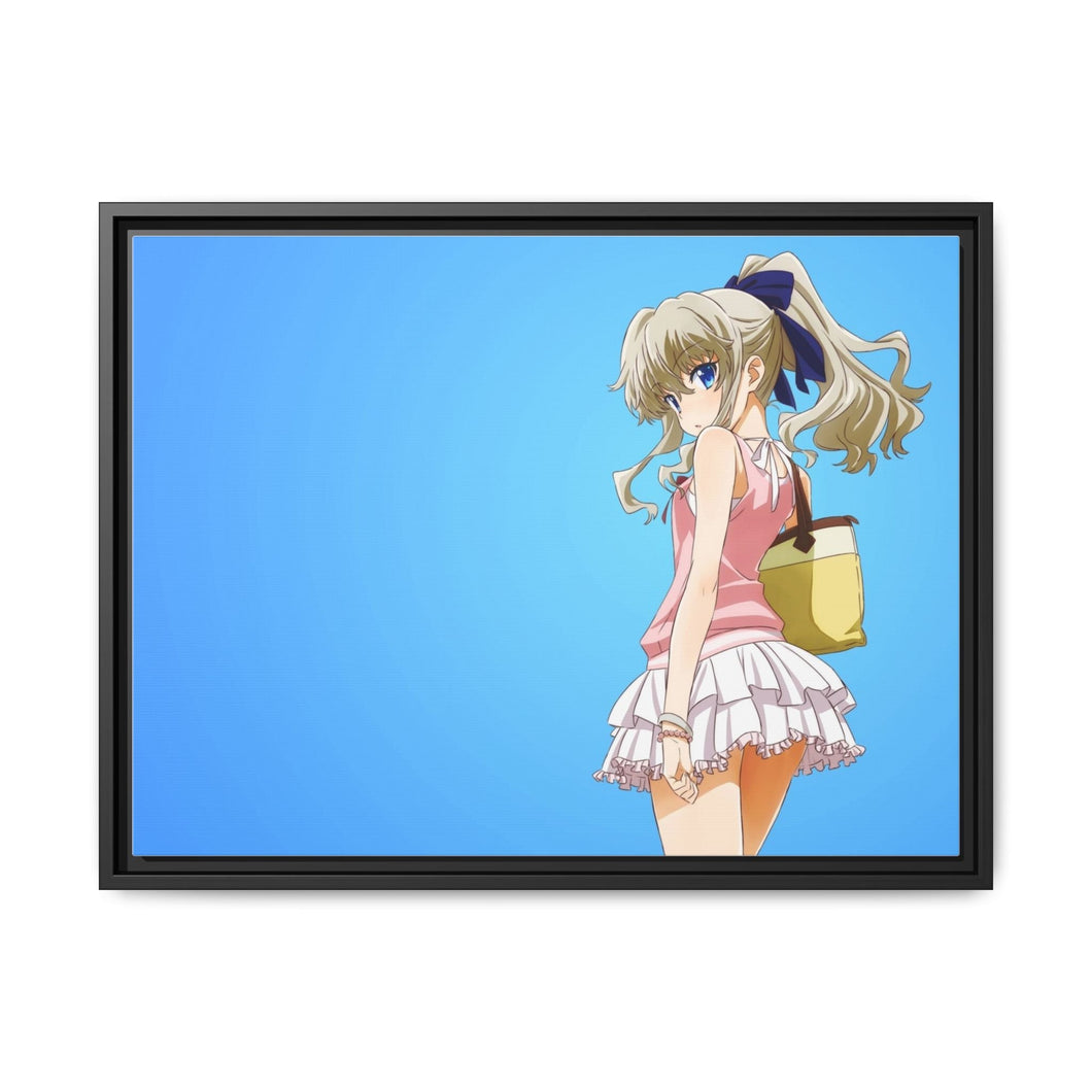 Nao Tomori looking back Canvas Framed Art Print