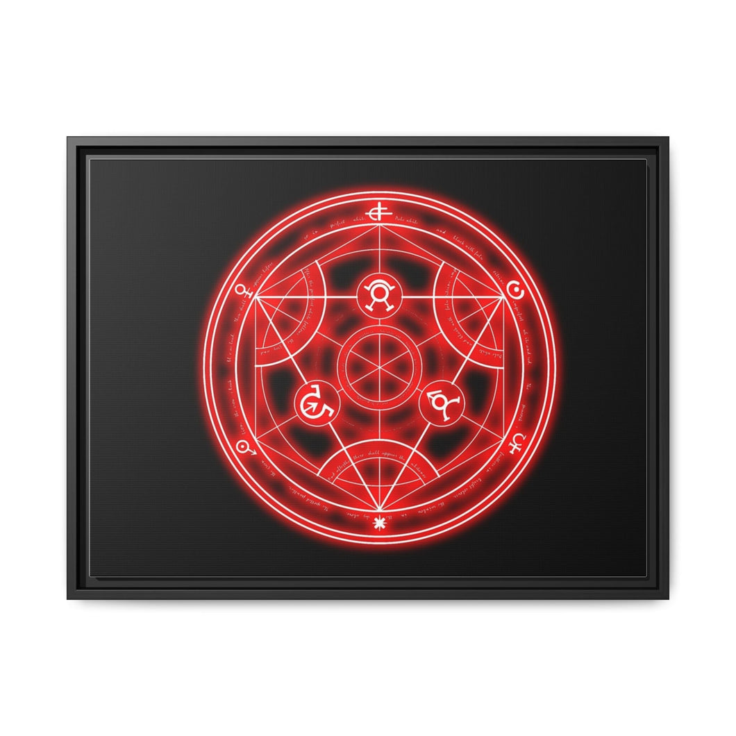 Anime FullMetal Alchemist Canvas Framed Art Print