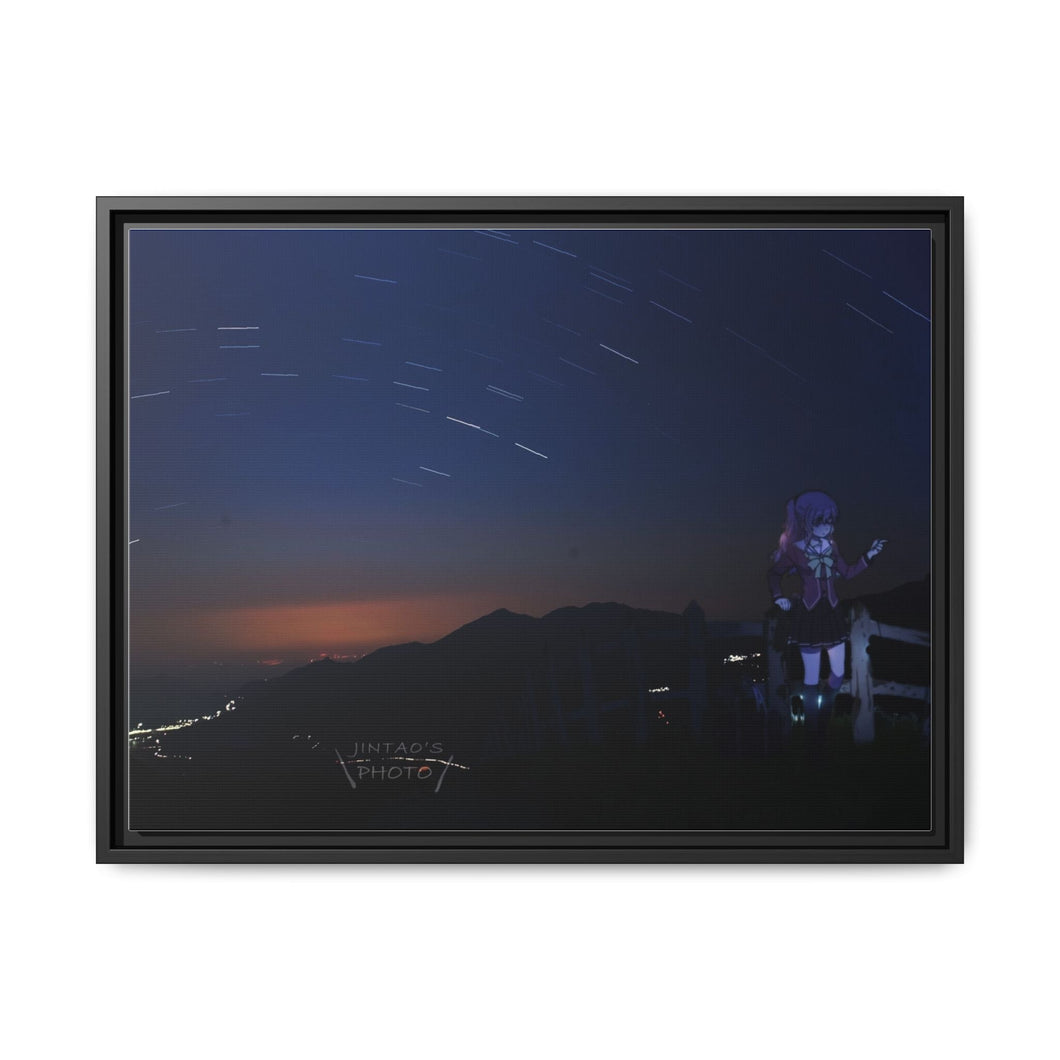 Anime Charlotte Canvas Framed Art Print