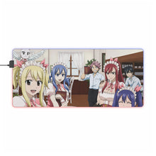 Load image into Gallery viewer, Fairy Tail Natsu Dragneel, Erza Scarlet, Gray Fullbuster, Lucy Heartfilia, Happy RGB LED Mouse Pad (Desk Mat)
