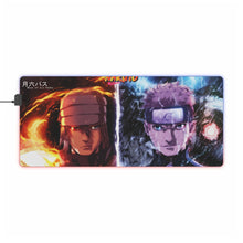 Load image into Gallery viewer, Sasuke (Moon Of Six Paths) and Naruto (Sun Of Six Paths) RGB LED Mouse Pad (Desk Mat)
