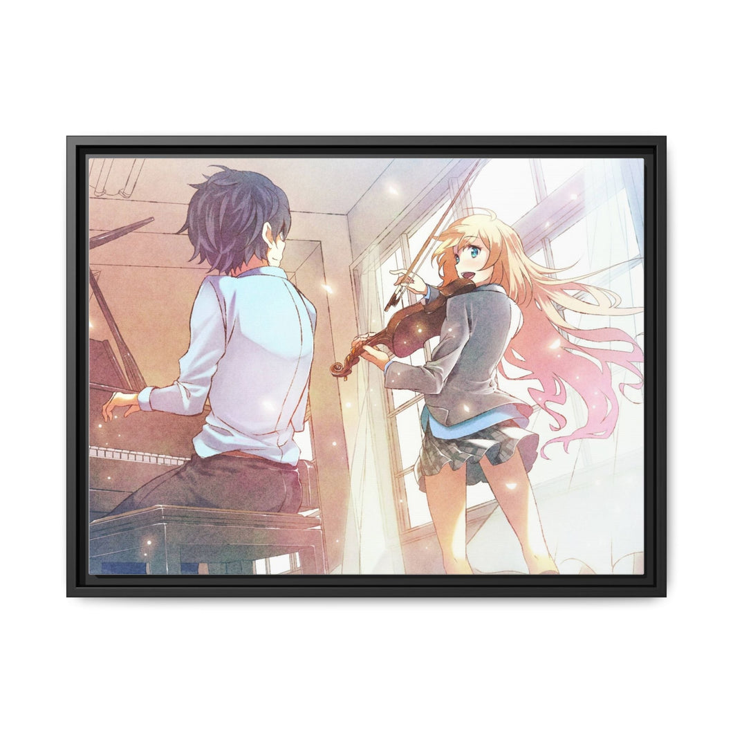 Anime Your Lie in April Canvas Framed Art Print