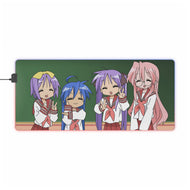Lucky Star Konata Izumi, Kagami Hiiragi, Tsukasa Hiiragi, Miyuki Takara RGB LED Mouse Pad (Desk Mat)