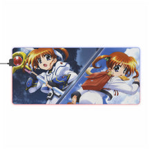 Load image into Gallery viewer, Magical Girl Lyrical Nanoha RGB LED Mouse Pad (Desk Mat)
