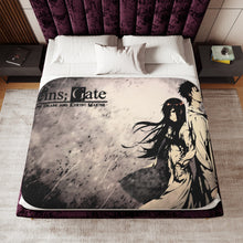 Load image into Gallery viewer, Kurisu and Okabe Sherpa Blanket
