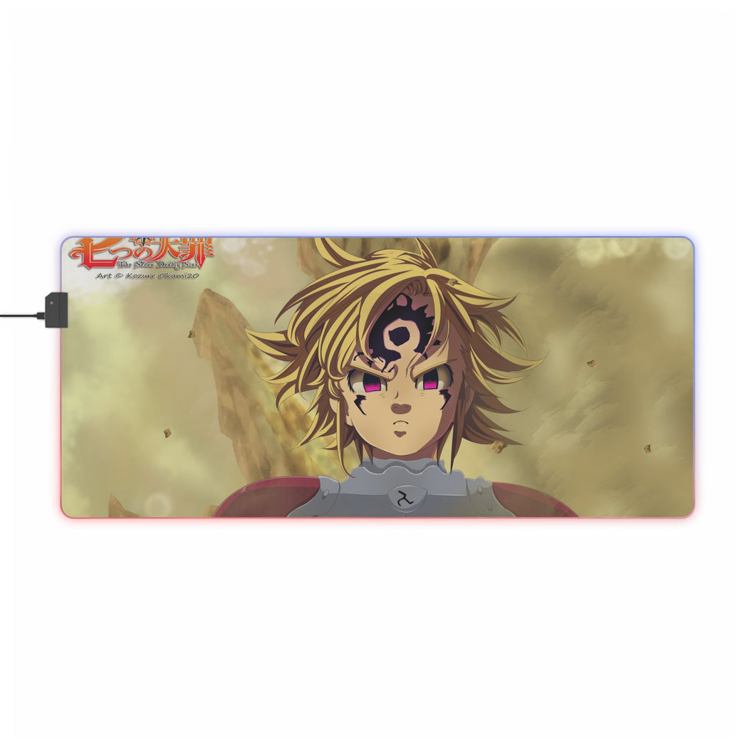 The Seven Deadly Sins Meliodas RGB LED Mouse Pad (Desk Mat)