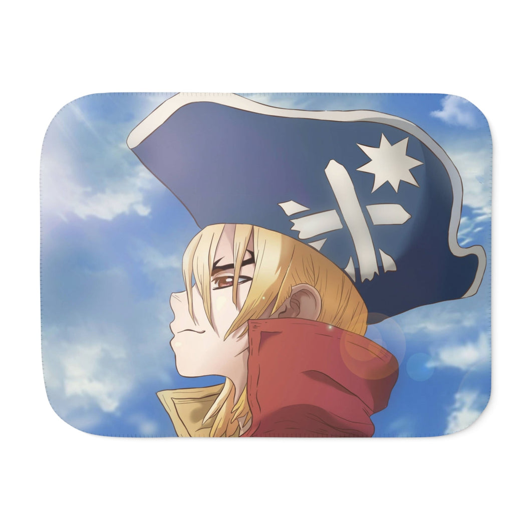 Anime Dr. Stone Sherpa Blanket