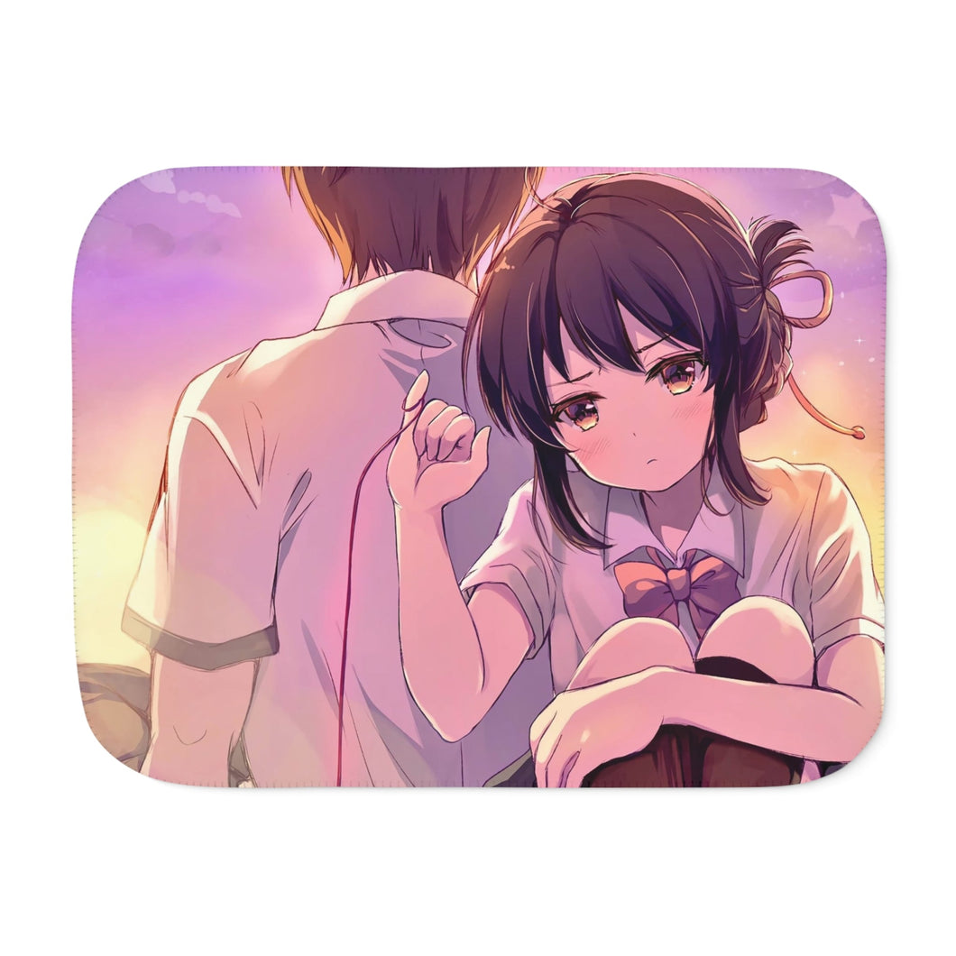 Your Name. Sherpa Blanket