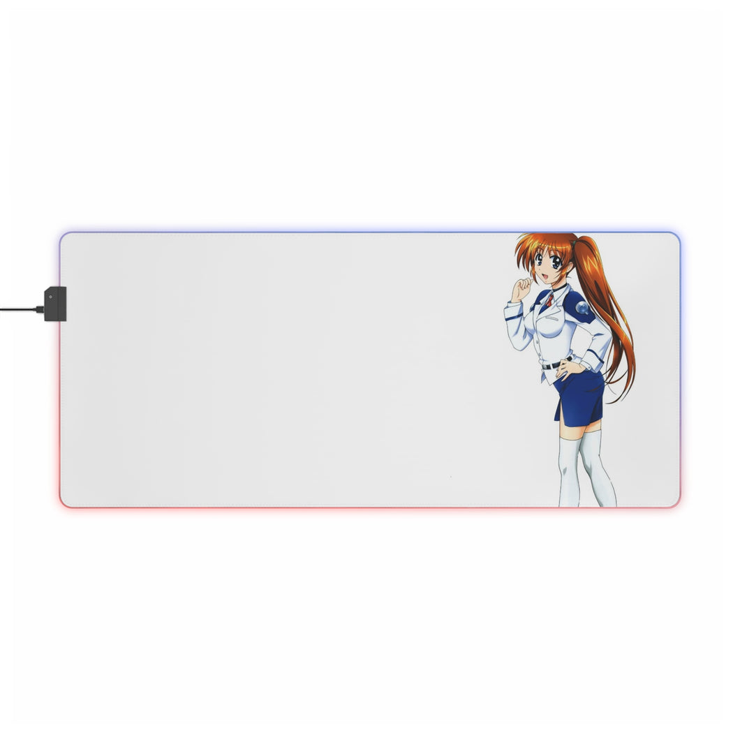 Magical Girl Lyrical Nanoha RGB LED Mouse Pad (Desk Mat)
