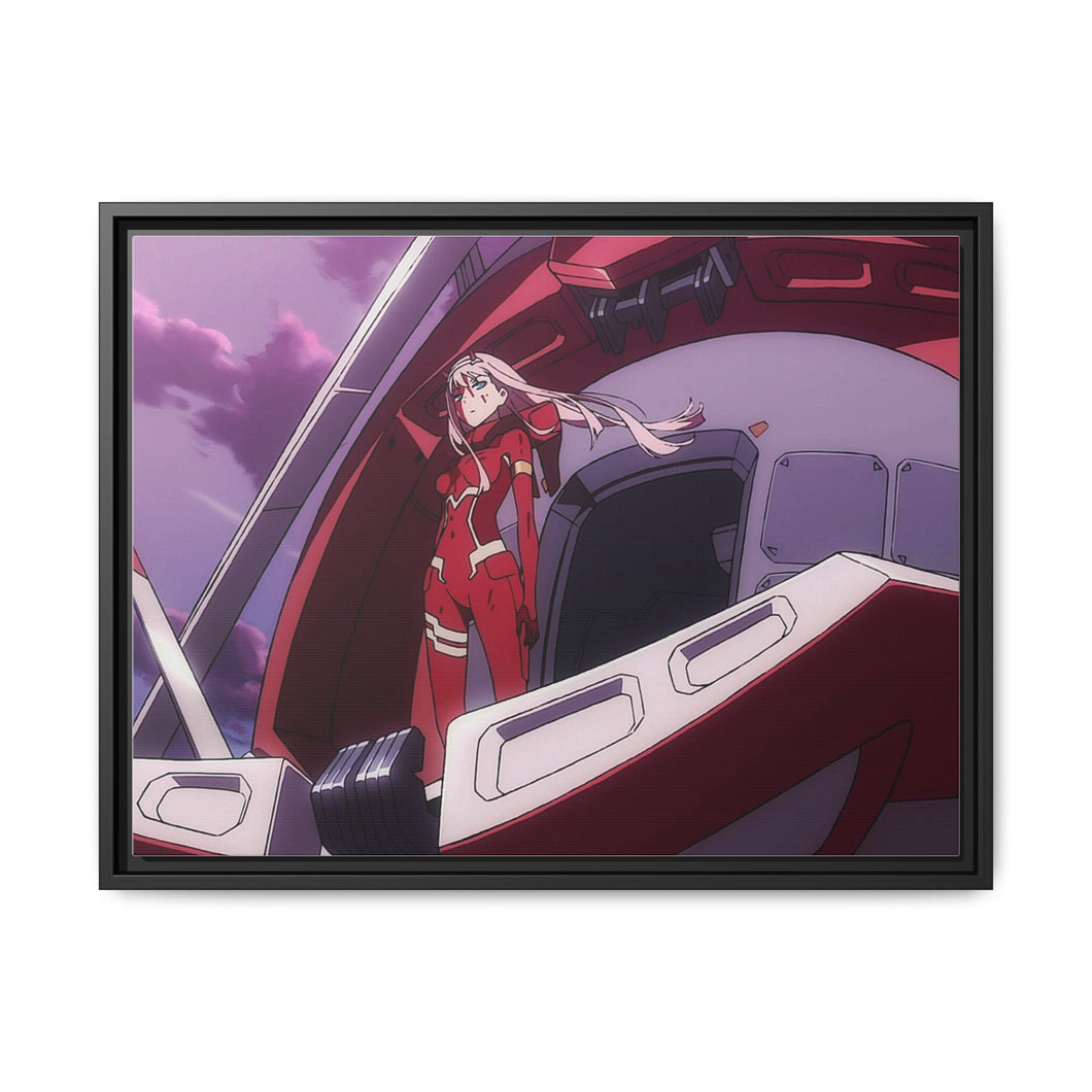 Zero Two's Strelizia Canvas Framed Art Print